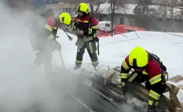 Алматыда құрылыс дүкенінен шыққан өрт сөндірілді
