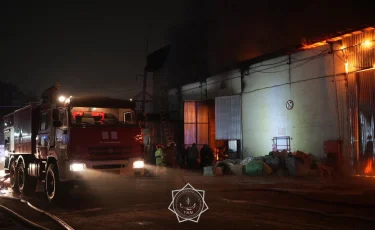 Мегаполисте қоймадан шыққан өрт толығымен сөндірілді