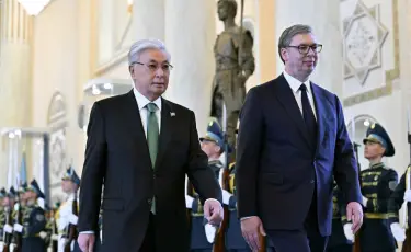 В Акорде состоялась торжественная церемония встречи Президента Сербии