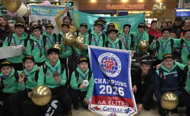 С громкой победой из Канады вернулись юные хоккеисты Astana Team