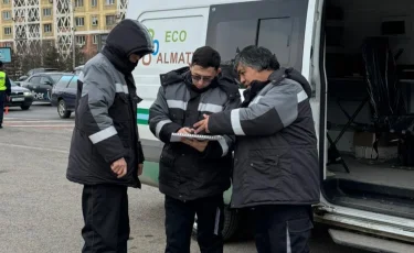 Алматыда автокөліктерді тексеру барысында экологиялық нормаларды бұзу анықталды