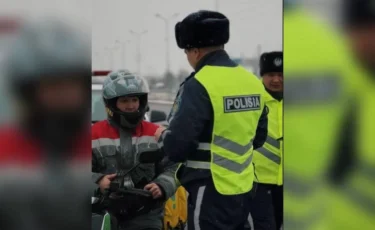 Как полиция Алматы следит за безопасностью на дорогах