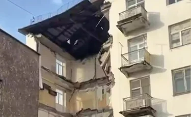 Балқашта 5 қабатты тұрғын үйдің бір бөлігі опырылып түсті