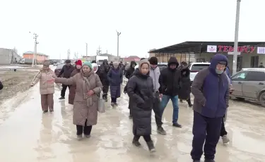 Маңғыстау облысында ауыл тұрғындары жолға асфальт төсеуді талап етіп отыр