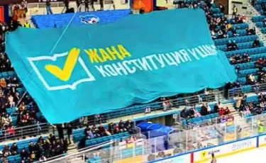 Необычную акцию в поддержку Конституционных реформ провели во время хоккейного матча (видео)