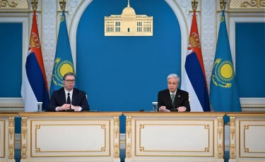 Қасым-Жомарт Тоқаев пен Александр Вучич БАҚ өкілдерінің алдында сөз сөйледі