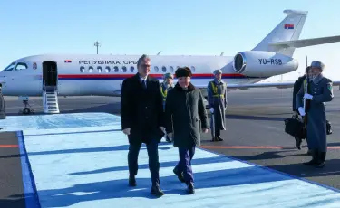 Президент Сербии Александр Вучич прибыл в Астану с официальным визитом