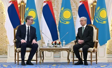 Қасым-Жомарт Тоқаев пен Александр Вучич бірлескен мәлімдеме қабылдады