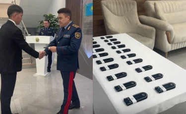 Новые офицеры получили первые погоны в Алматы