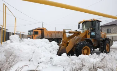 В Акмолинской области усилены противопаводковые меры: вывоз снега ведётся круглосуточно