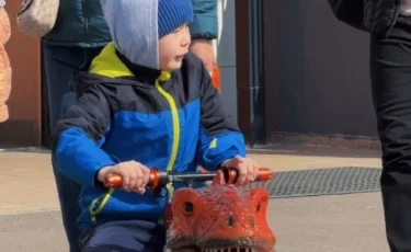 Семейная атмосфера на участках Алматы: для детей подготовили раскраски, аттракционы и кукольные представления