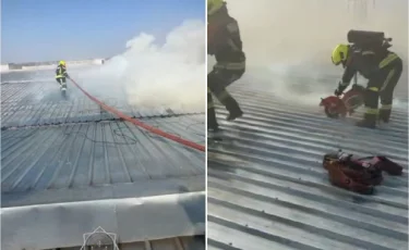 Өрт сөндірушілер әкімшілік ғимараттан шыққан өртті сөндірді