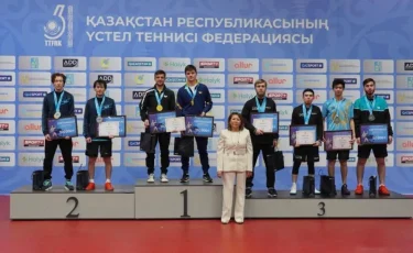 Алматинские спортсмены стали победителями чемпионата Казахстана по настольному теннису