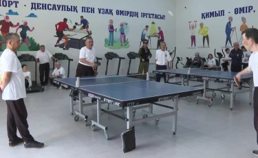 Жамбылда Ұлттық спорт күніне орай ардагерлер арасында жарыс өтті