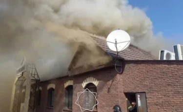 Орал қаласында дәмхана өртенді