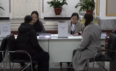 Алматыдағы №378 референдум учаскесінде дауыс беру қарқынды жүріп жатыр