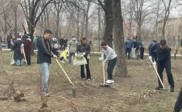 Тазару күні: в Алматы в рамках декады Наурызнама проходит общегородской субботник