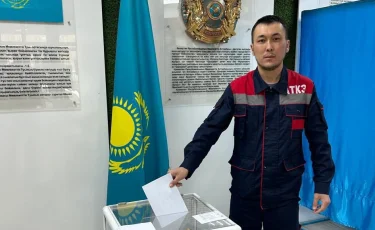 Сотрудники «Алматытеплокоммунэнерго» участвуют в голосовании на референдуме