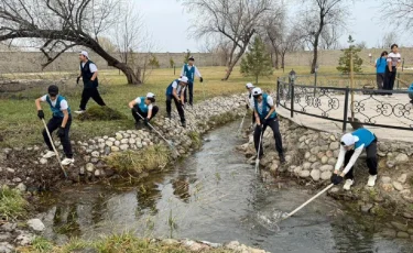 Юные казахстанцы принимают участие в республиканской акции «Мөлдір бұлақ»