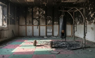 Атыраудағы сауда үйінде болған өрттен кейін спорт мектебінің жұмысы тоқтап қалды