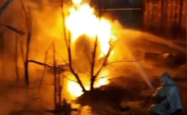 Ақтөбеде автогаз құю стансасының аумағында өрт шықты