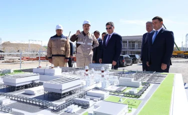 Үкімет басшысы Түркістан облысындағы электр стансасының құрылысын тексерді