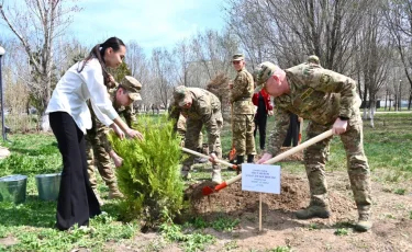 «Таза Қазақстан»: в Гвардейском гарнизоне в рамках акции высадят 500 деревьев