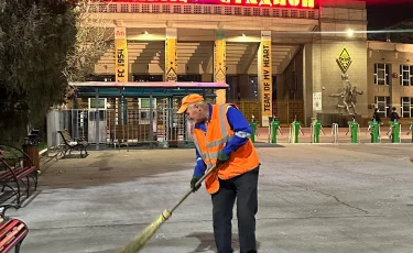 Коммунальные службы Алматы обеспечили чистоту во время матча «Кайрат – Астана»