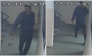 Астанада подъезде мас күйде балта ұстап жүрген ер адам қамалды