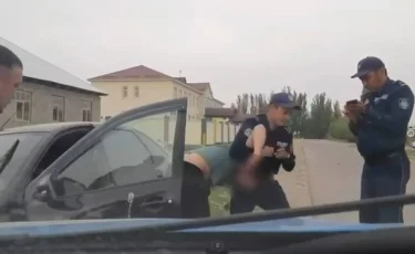 Жамбыл облысында мас жүргізуші полициядан қашпақ болды