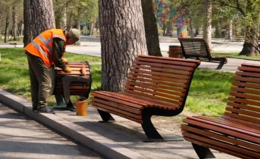 Алматының Медеу ауданында көктемгі көріктендіру жұмыстары қарқын алды