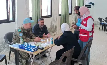 Қазақстандық бітімгерлер Голан жоталарында тұрғындарға медициналық көмек көрсетті