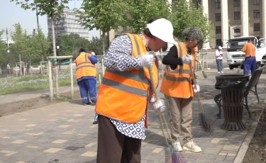 Алматының Алмалы ауданында  40 текше метрден астам қоқыс шығарылды