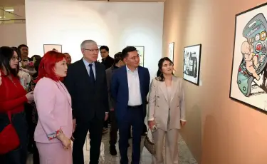Сөйле, сурет: Аңсаған Мұстафаның туындылары көрмеге қойылды