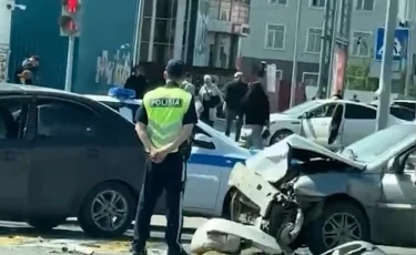 ДТП в центре Костаная: в столкновении двух машин пострадали пять человек