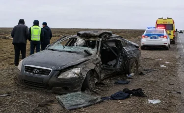 Атырау облысында жантүршігерлік жол апаты: төрт адам қаза тапты