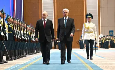Государственный визит: Касым-Жомарт Токаев встретил Владимира Путина