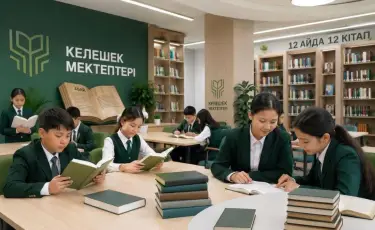 Келешек мектептерінде «12 айда 12 кітап» жобасы басталады