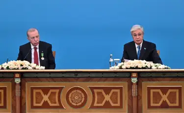Түркия президентімен кездесу: Мемлекет басшысы баспасөз конференциясын өткізді