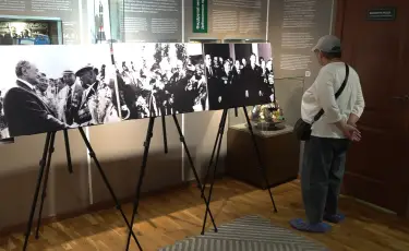 «Ұлы Жеңіс қаһармандары»: в музее Кунаева открылась уникальная фотовыставка