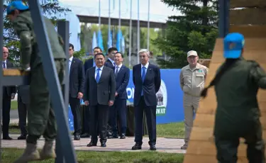 Президент посетил Военный колледж имени Шокана Уалиханова