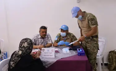 Казахстанские миротворцы оказали медицинскую помощь жителям Сирии