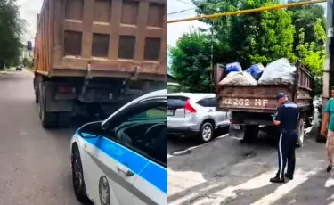 В Алматы усилили контроль за грузовым транспортом (видео)
