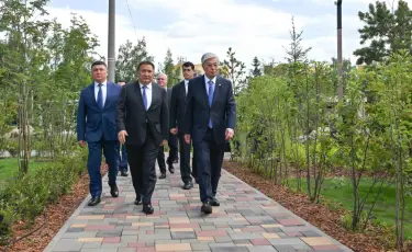 Президент осмотрел ряд объектов в Щучинске
