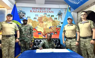 Командующий миссией ООН встретилась с казахстанскими миротворцами на Голанских высотах