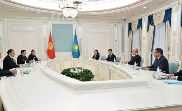 Мемлекет басшысы Қырғыз Республикасы Жогорку Кенешінің төрағасын қабылдады