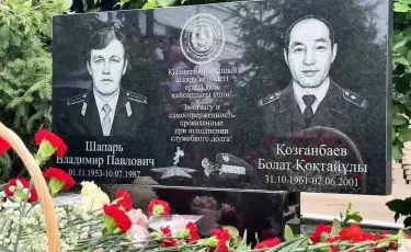 В Акмолинской области открыли памятник полицейским, погибшим при исполнении