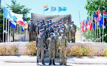 БҰҰ-ның Ливандағы UNIFIL базасында Қазақстан туы көтерілді