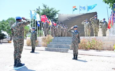 Флаг Казахстана поднят на базе UNIFIL в Ливане