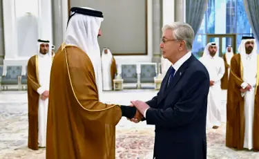 Президент Казахстана встретился c Эмиром Катара шейхом Тамимом бен Хамадом Аль Тани